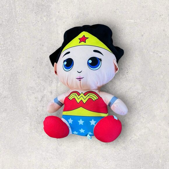 Justice League Wonder Woman Plush Sitting 15" Toy Factory Stuffed Animal Action - Picture 1 of 4